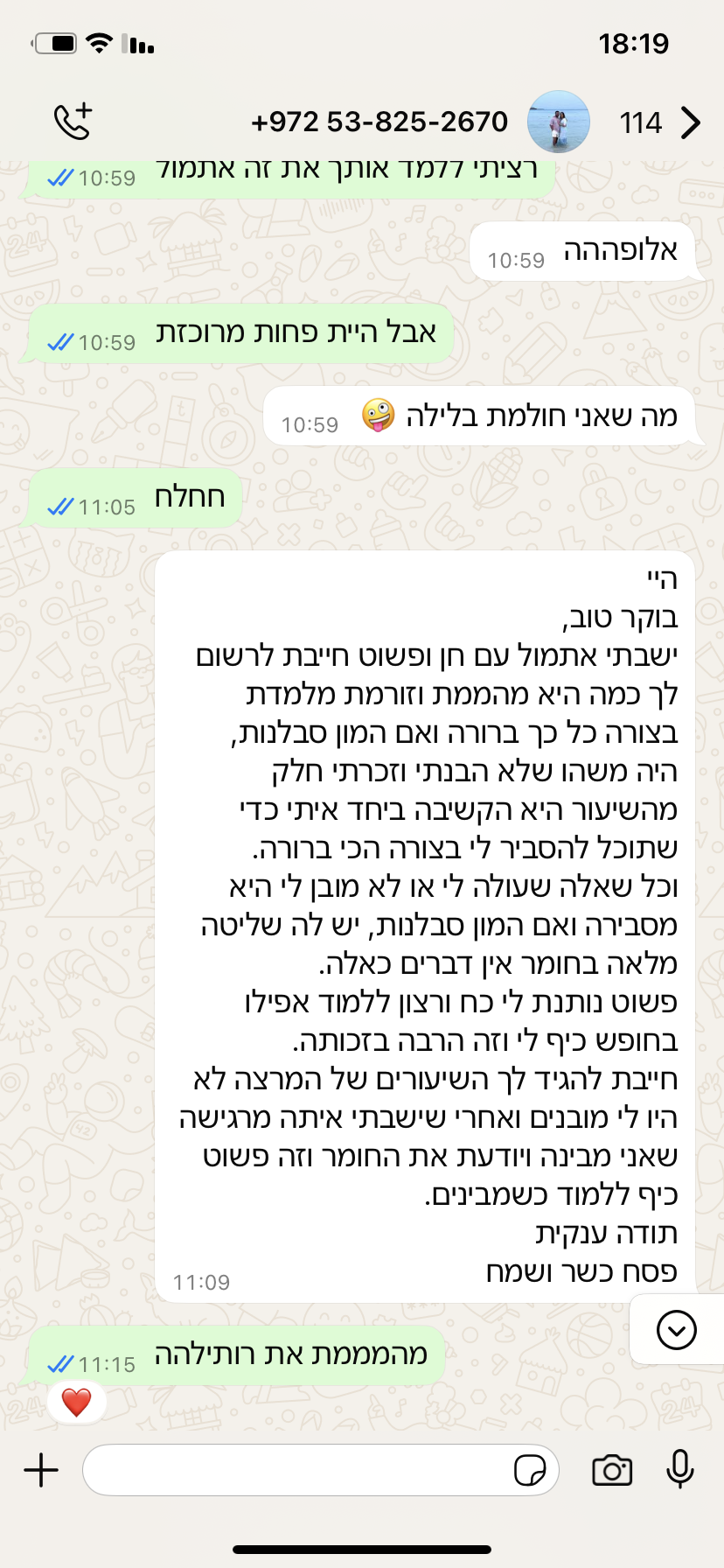 ביקורת מורה